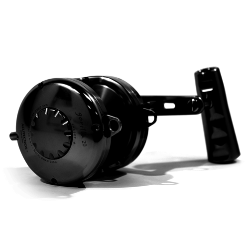 Alutecnos Albacore Gorilla 20 One Speed Reel - Black - Bulluna.com