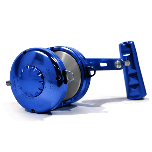 Alutecnos Albacore Gorilla 20 One Speed Reel - Blue/Silver - Bulluna.com