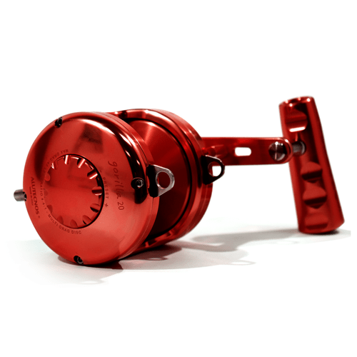 Alutecnos Albacore Gorilla 20 One Speed Reel - Red - Bulluna.com