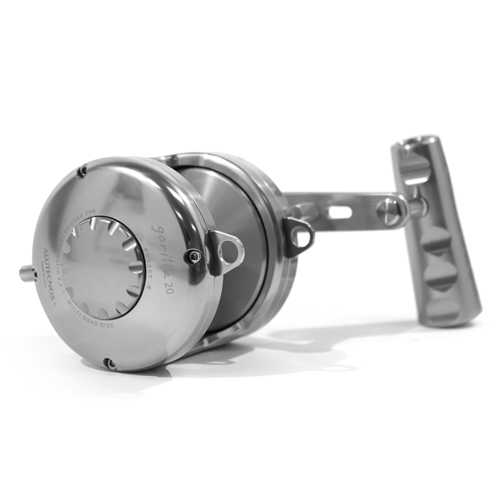 Alutecnos Albacore Gorilla 20 One Speed Reel - Silver - Bulluna.com