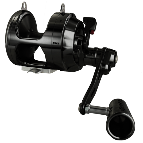 Alutecnos Albacore Gorilla 20 Two Speed Reel - Black - Bulluna.com