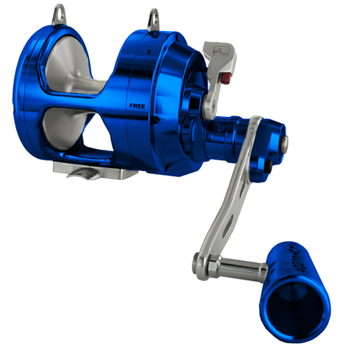 Alutecnos Albacore Gorilla 20 Two Speed Reel - Blue/Silver - Bulluna.com