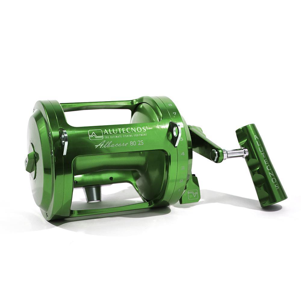 Alutecnos Albacore 80 Two Speed Reel - Green - Bulluna.com