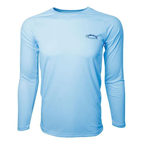 Bluefin USA Second Skin Light Blue Carey Chen Surrounded Sailfish Long Sleeve Sun Shirt - Bulluna.com