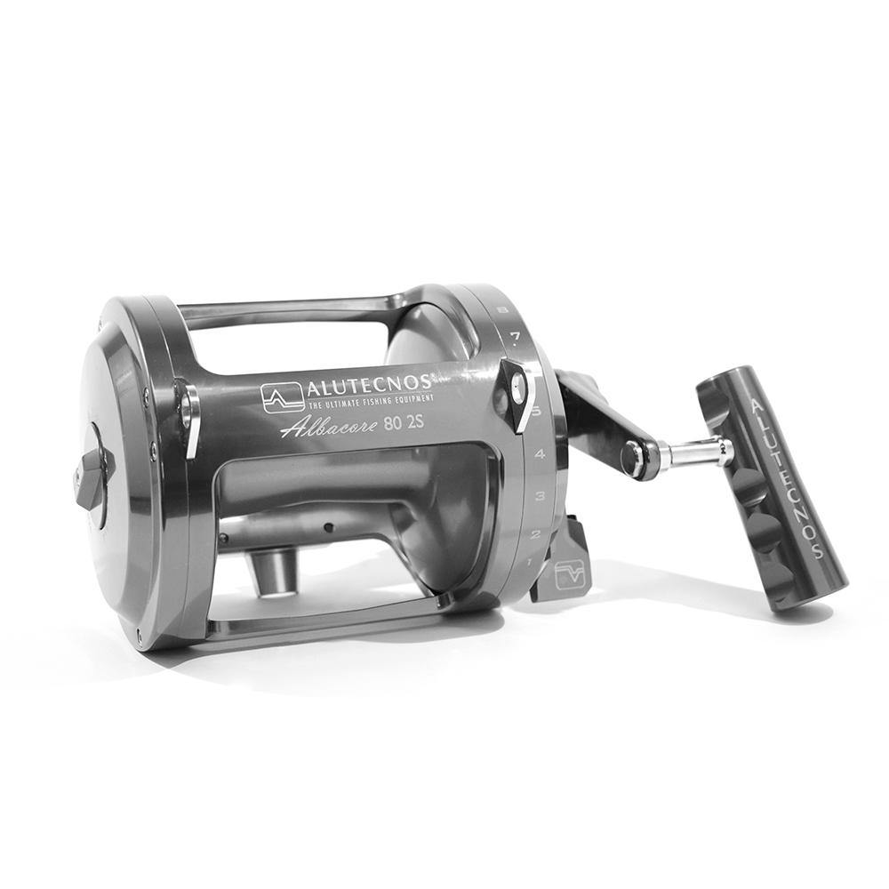 Alutecnos Albacore 80 Two Speed Reel - Silver - Bulluna.com