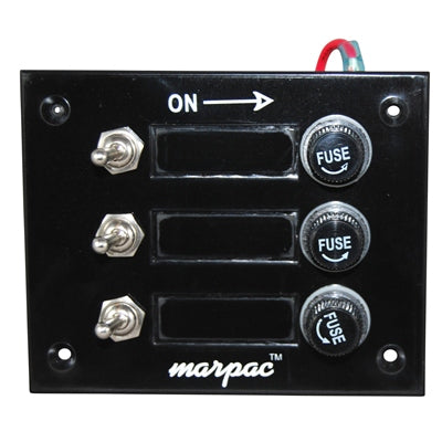 Marpac Switch Panel - 3 Gang - 4-1/2 Inch W x 3-5/8 Inch High - Bulluna.com