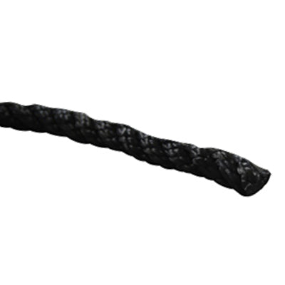 Marpac Twisted Nylon Dock Line - 1/2 Inch x 25 Feet - Black - Bulluna.com