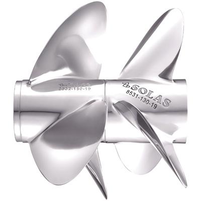 Solas Volvo Penta Stainless Steel Propeller - 15 x 17 Inches - Front - Bulluna.com