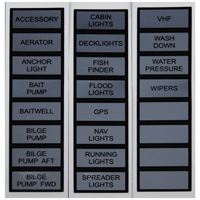 Marpac Switch Panel Label Kit - Bulluna.com