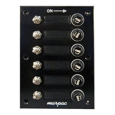 Marpac Switch Panel - 6 Gang - 4-1/2 Inch W x 6-1/4 Inch High - Bulluna.com