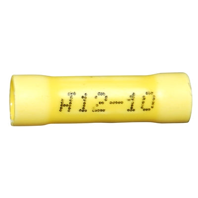 Marpac Vinyl Butt Connectors - 12-10 AWG - Yellow - Package Of 6 - Bulluna.com