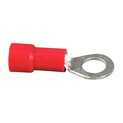 Marpac Vinyl Ring Tongue Terminals - 22-18 AWG - #10 - Red - Package Of 7 - Bulluna.com