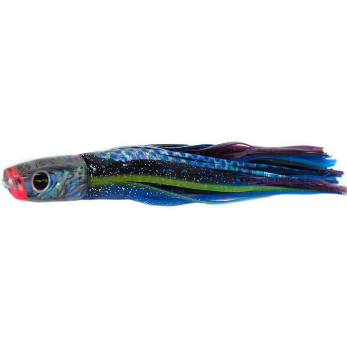 Black Bart Costa Rican Plunger Light Tackle Lure - Black Blue Dot/Purple Foil - Bulluna.com