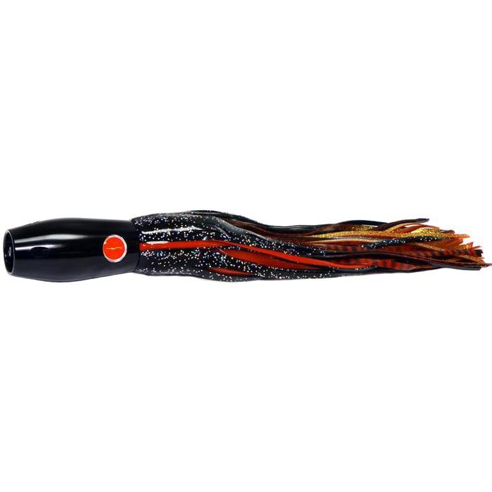 Black Bart Heavy Metal Kona Pro Jet Lure - Black/Red Black Tiger - Bulluna.com